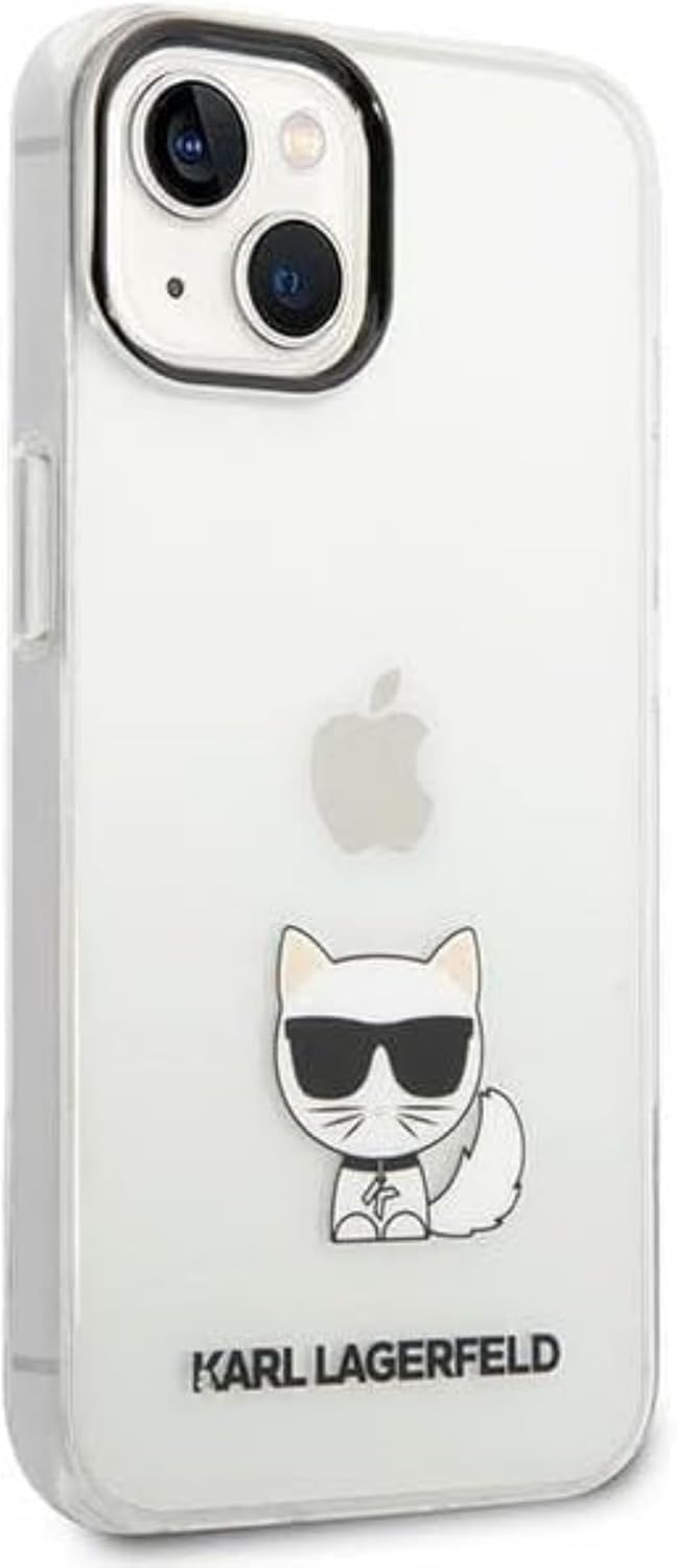 KARL LAGERFELD KLHCP14MCTTR hülle für iPhone 14 Plus 6,7" hardcase transparent Choupette Body