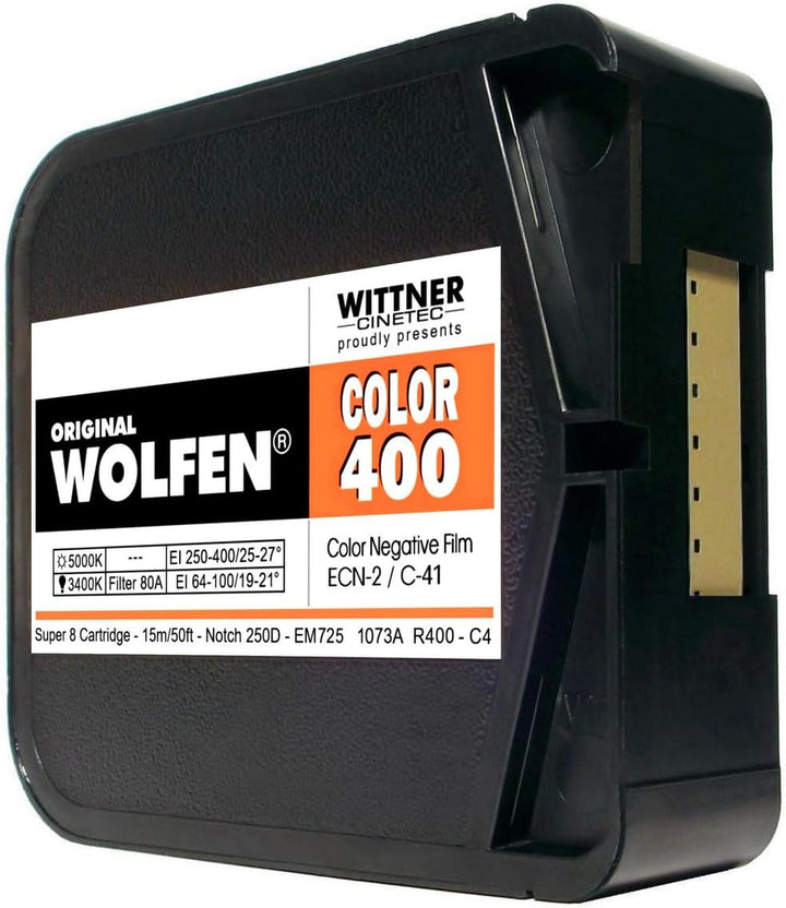 original WOLFEN Color 400 SUPER 8 ISO 250-400 Color ohne Entwicklung, Color ohne Entwicklung