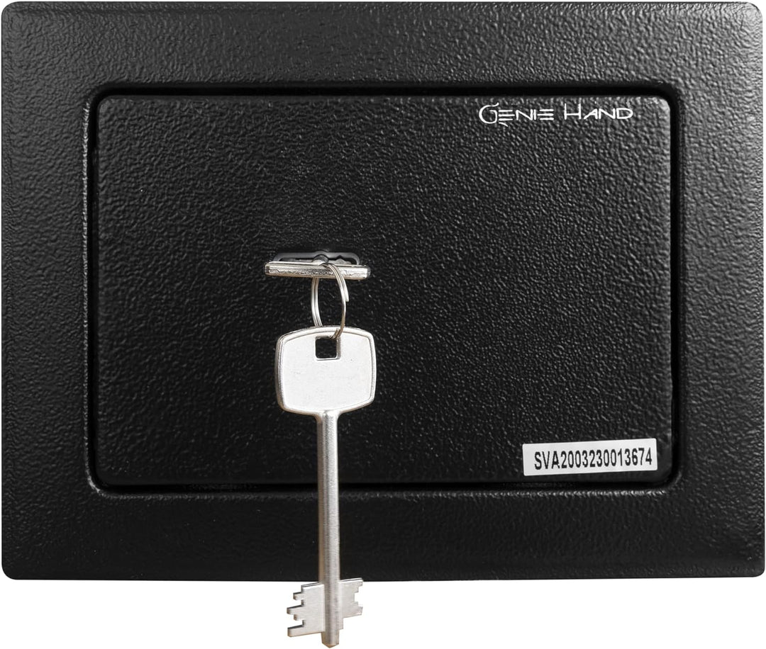 Genie Hand – Mechanische Tresorbox Mini – Doppelbartschloss (Standard), Standard