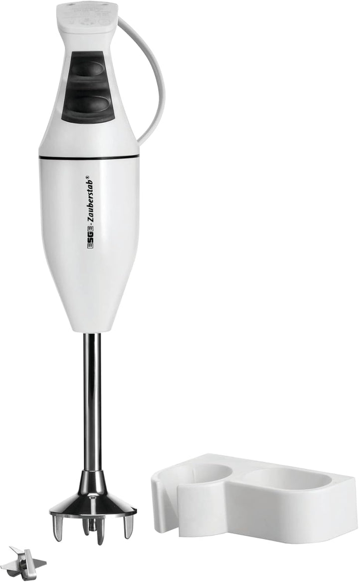 ESGE-Zauberstab Set M100 Design 901205,Weiss, Hand - Stabmixer, Pürierstab, inkl. Becher-Set 600ml &