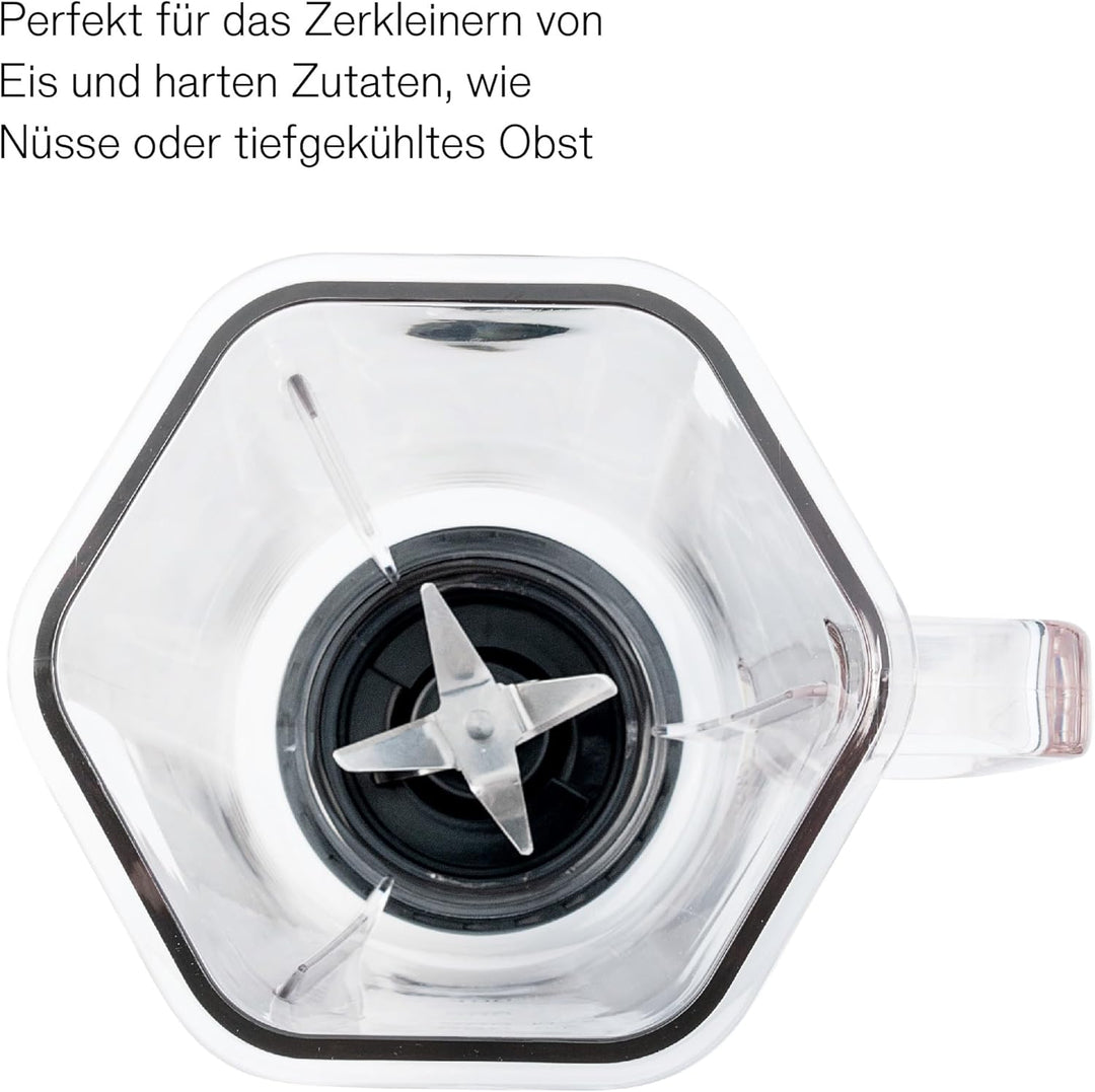 Wilfa Standmixer ACTIVLIFE I Smoothiemaker I BPA-frei I 6-Klingen-Edelstahlmesser I 0,8l Mixbehälter