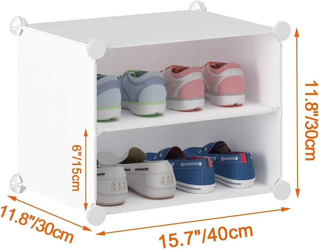 HOMIDEC Schuhregal, 7-stufiger Schuhschrank Schuhaufbewahrung für 42 Paar Schuhe und Stiefel, Kunsts