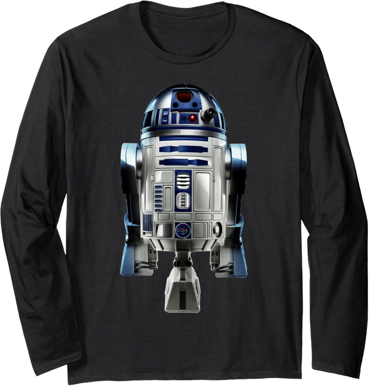 Star Wars R2-D2 Detailed Front Portrait Langarmshirt