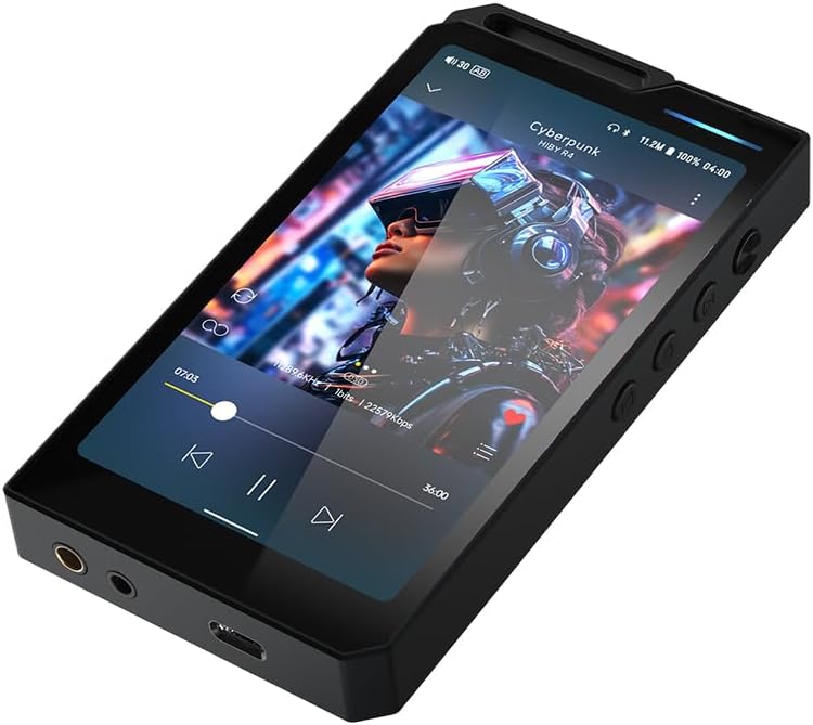 HiBy R4 Android-MP3-Player mit Bluetooth und WLAN, integriertes 4DAC-Android12, unterstützt Wiederga