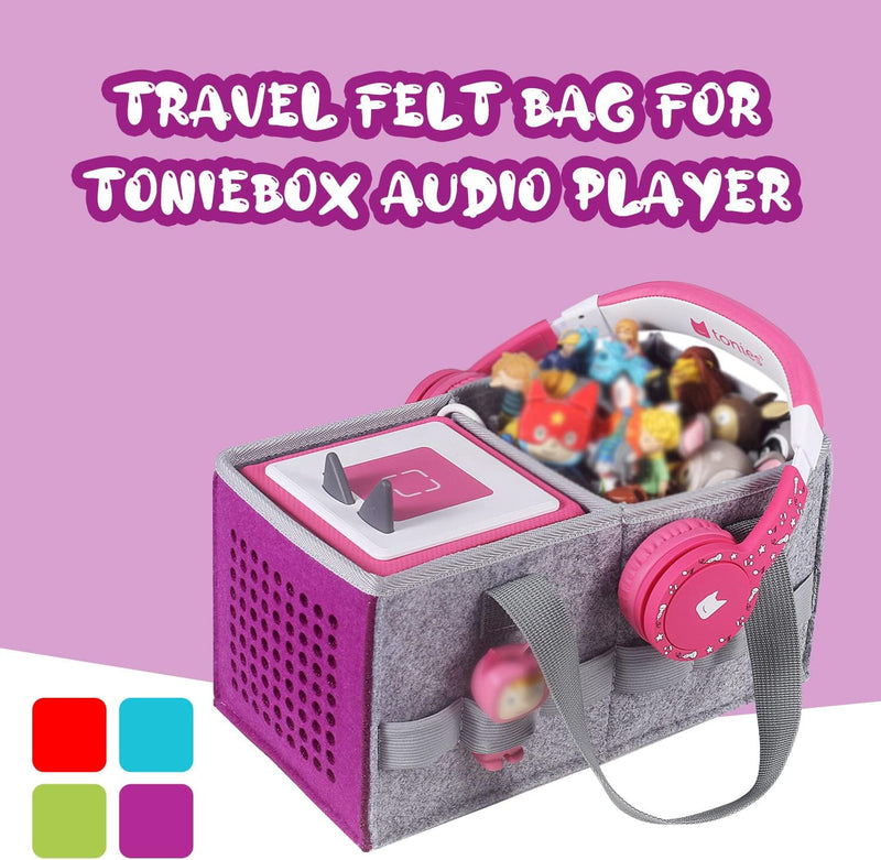 OUKNAK Tasche für Toniebox Starter Set Aufbewahrungstasche für Toniebox Figur, Home Outdoor Handtasc