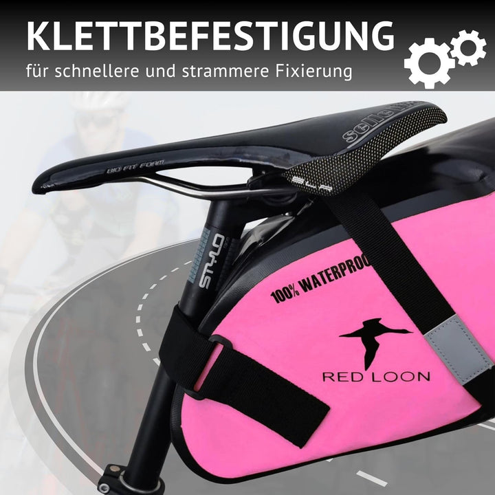 Red Loon Fahrrad Satteltasche Fahrradsitz Tasche Backloader Bike Packing - 15Ltr - wasserdicht reiss