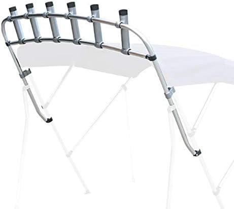 Oceansouth Angelrutenhalter CLAMP-ON Aluminium für Biminis Angelrutenhalter für Sonnenverdeck, Angel