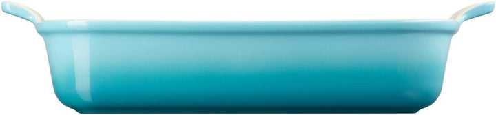 Le Creuset Rechteckige Auflaufform Tradition aus Steinzeug, 32 cm, 2.31 kg, Karibik, 71102321700001