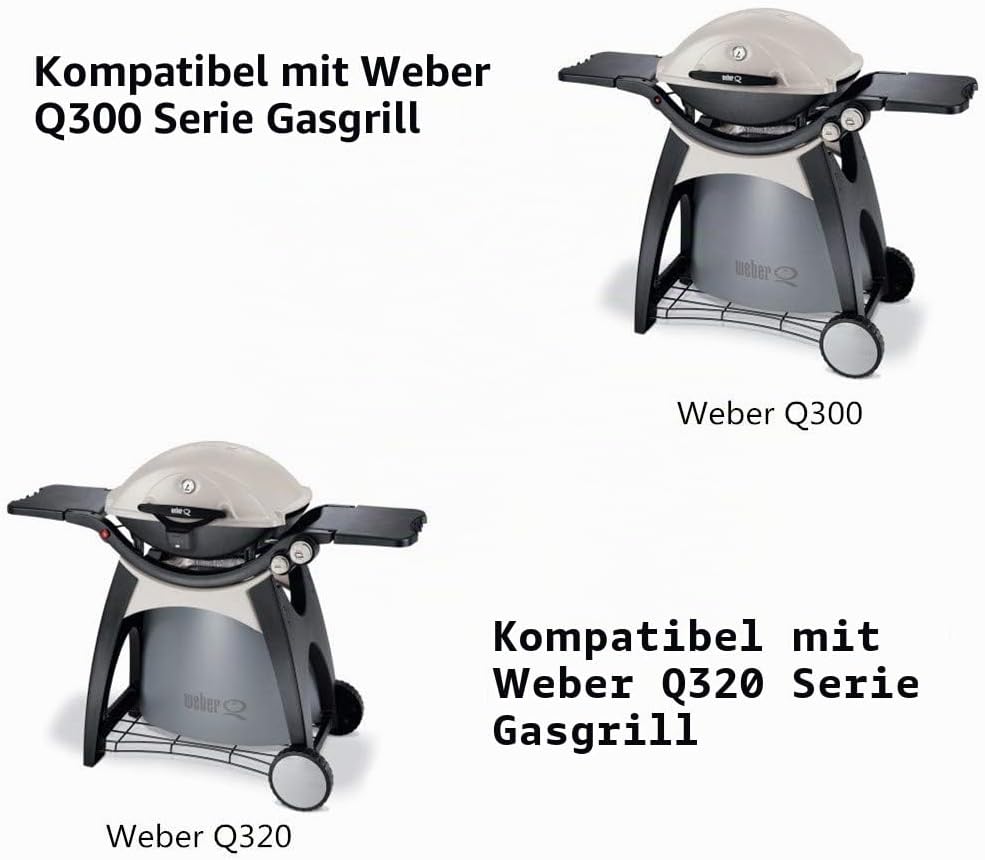 Onlyfire Edelstahl Brennerrohr passend für Weber Q300/Q3000 Serie Gas Grill (Ersatzteil 60036/80387/