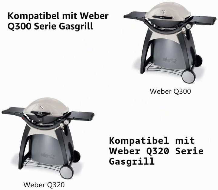 Onlyfire Edelstahl Brennerrohr passend für Weber Q300/Q3000 Serie Gas Grill (Ersatzteil 60036/80387/