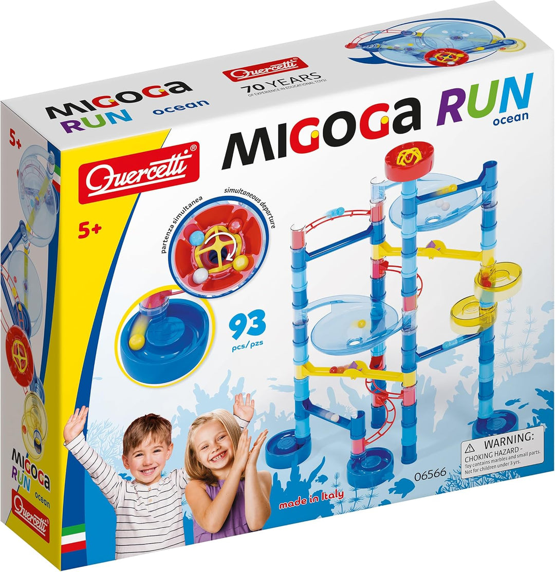 Quercetti - Migoga Ocean Spinning, Bauspiel - Kugelbahn für Kinder