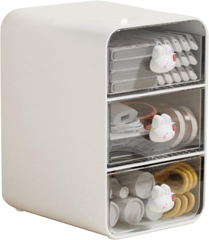 Cyrank Make-up-Organizer Mit 3 Schubladen, Make-up-/Schreibtisch-Organizer, Schminktisch-Organizer,