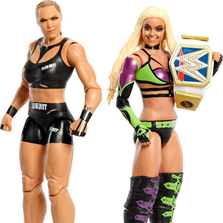 Mattel WWE Championship Showdown 2-Pack Action Figures & Accessory, Series #16 Ronda ROusey vs Liv M