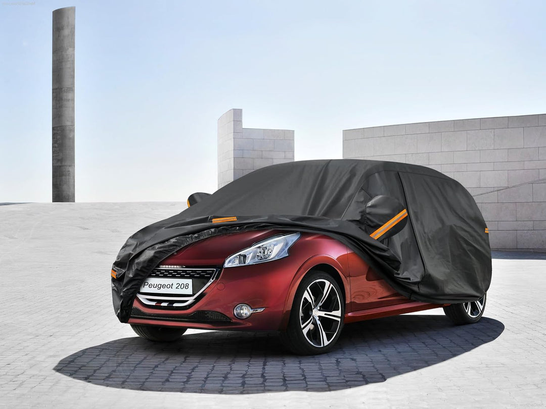 Kayme Autoplane Wasserdicht Atmungsaktiv für Peugeot 208 (2012-2025), 7 Schichten Vollgarage Autoabd