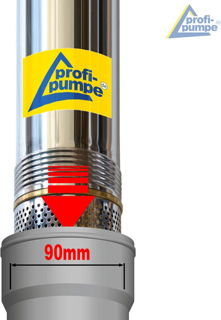 3" Zoll - Brunnenpumpe Tiefbrunnenpumpe Tauchdruckpumpe Rohrpumpe Gartenpumpe Brunnen-Star Die Energ