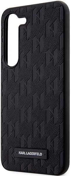 Hülle Karl Lagerfeld KLHCS23MSAKLHPK S23+ S916 hardcase schwarz Saffiano Mono Metal Logo
