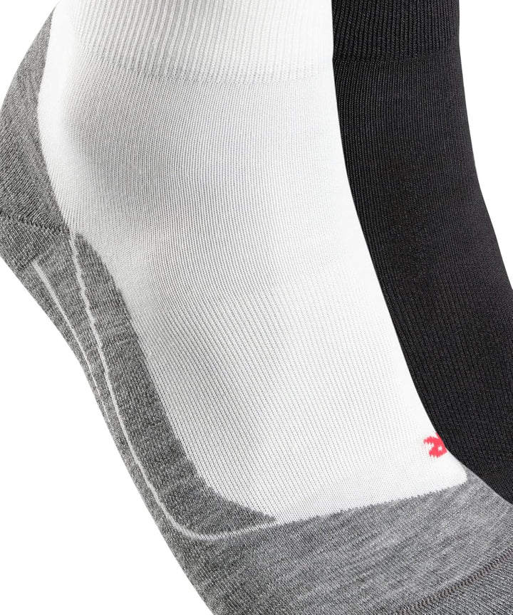 FALKE Damen RU4 Short 2-Pack Laufsocken mittelstarke Polsterung antiblasen kurz vegan Sport Jogging