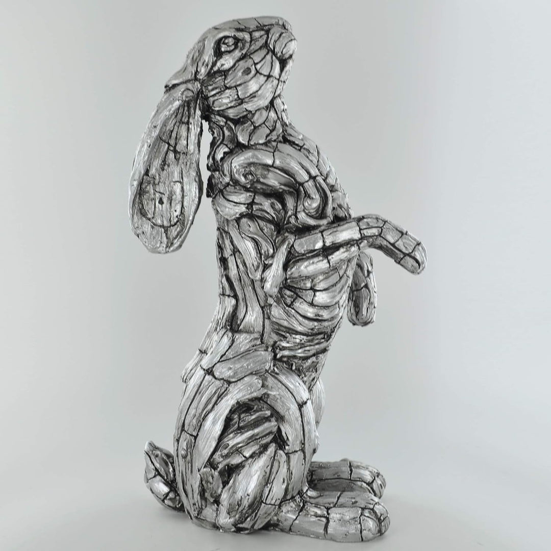 Dekofigur Hase, Treibholz-Stil, Heimdekoration, Landhausstil, Hase, Skulptur, Geschenk, Statue