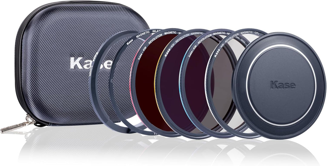 Kase Revolution Plus Master Filter-Set, magnetisch, stossfest, gehärtetes optisches Glas, mit farbco