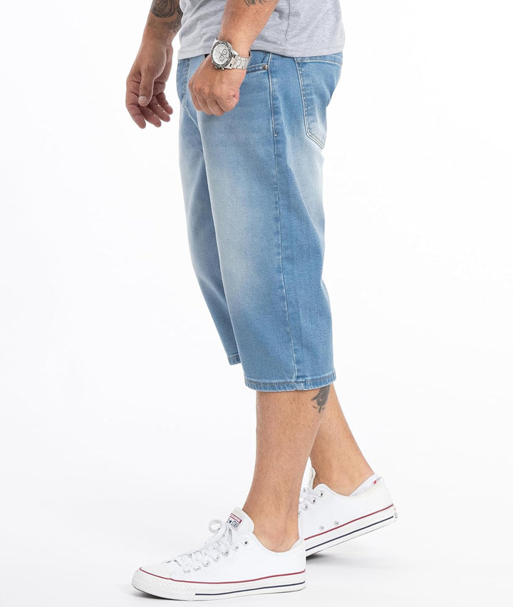 Rock Creek Herren Shorts Jeansshorts RC-2359 30W Blau, 30W Blau