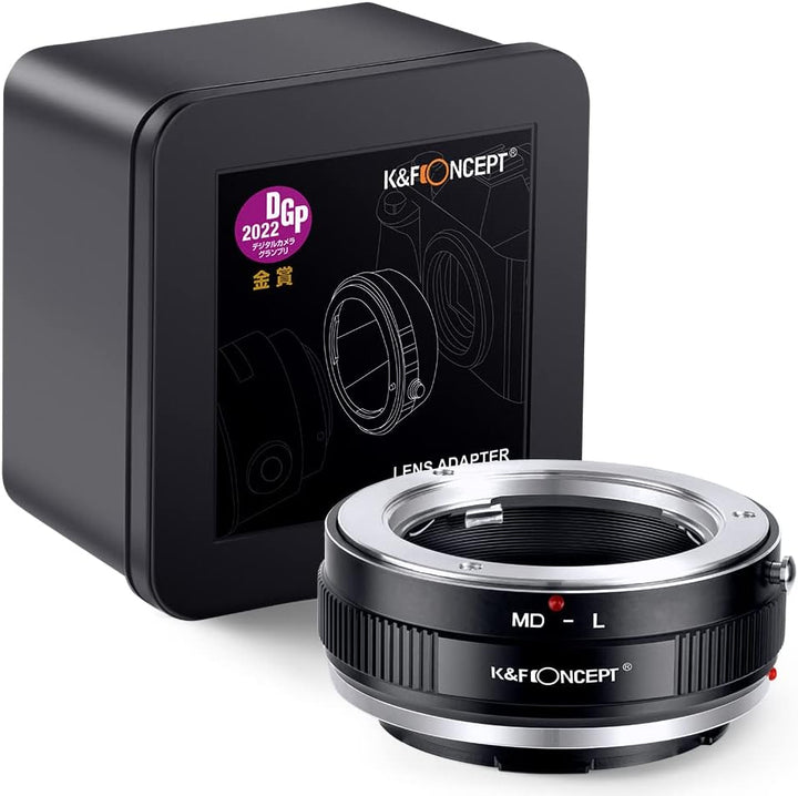 K&F Concept Objektivanschlussadapter MD-L Manueller Fokus Kompatibel mit Minolta Rokkor (SR/MD/MC) O