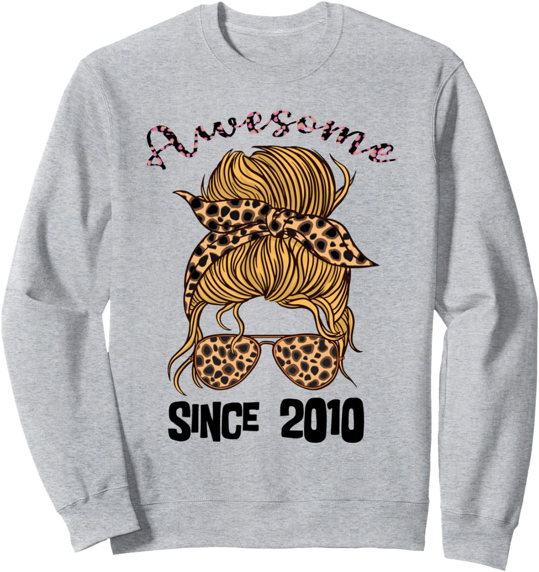 14 Jahre alt, grossartig, seit 2010, 14. Geburtstag, Frau und Mädchen Sweatshirt