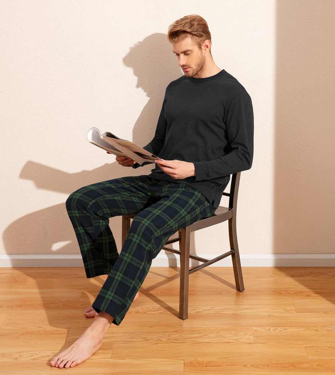 LAPASA Herren Pyjama-Set Schlafanzugset (Extra Warm Flecce Set M129, Wärmer Flanell Set M95, Warm Fl