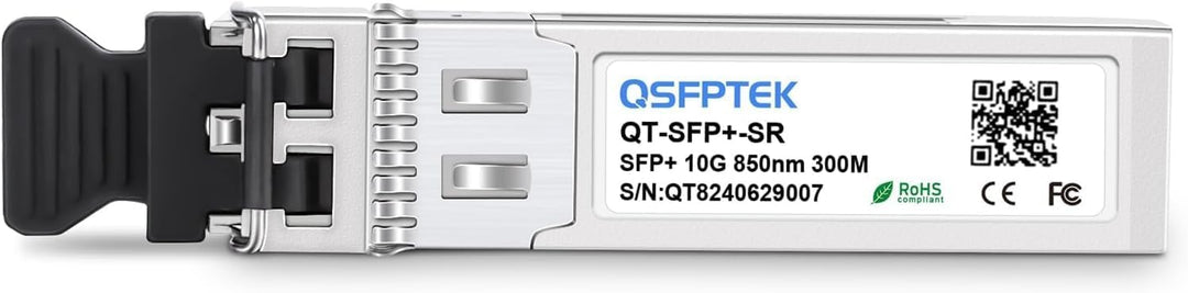 QSFPTEK (10Pack 10GBASE-SR SFP+ Modul 10G 850nm 300M DDM LC Port Multimode SFP+ Transceiver Kompatib