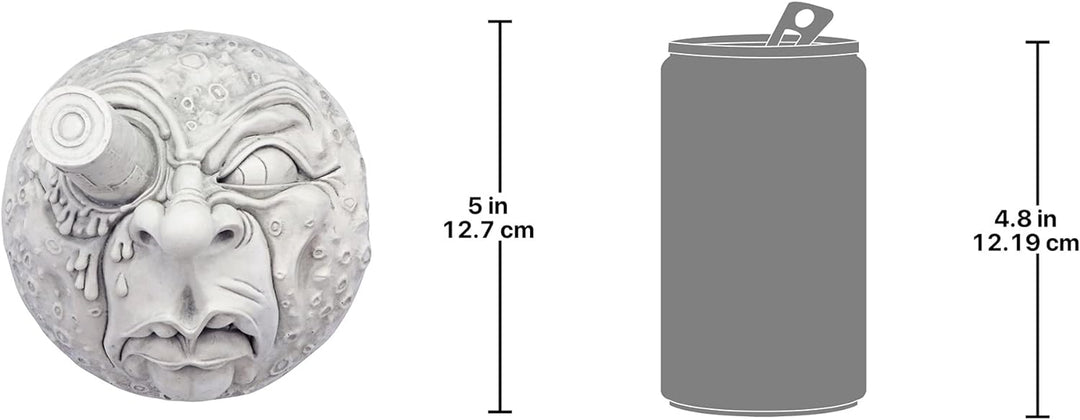 Design Toscano Reise zum Mond, Wandskulptur Französisch, Französisch