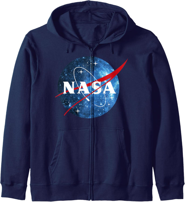 NASA Logo Classic Space Blue Kapuzenjacke