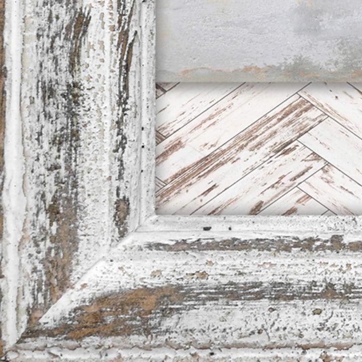 Leinwandbild XXL Home 120x80 cm Wandbild Kunst shabby chic Rahmen Illusion Beige 120x80 cm M15880, 1