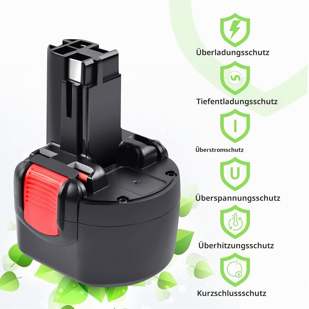 Tecmana 9.6V 3.5Ah Ersatzakku für Bosch PSR 960 BAT048 BAT100 BAT119 BH984 BPT1041 PSR960 23609 3260