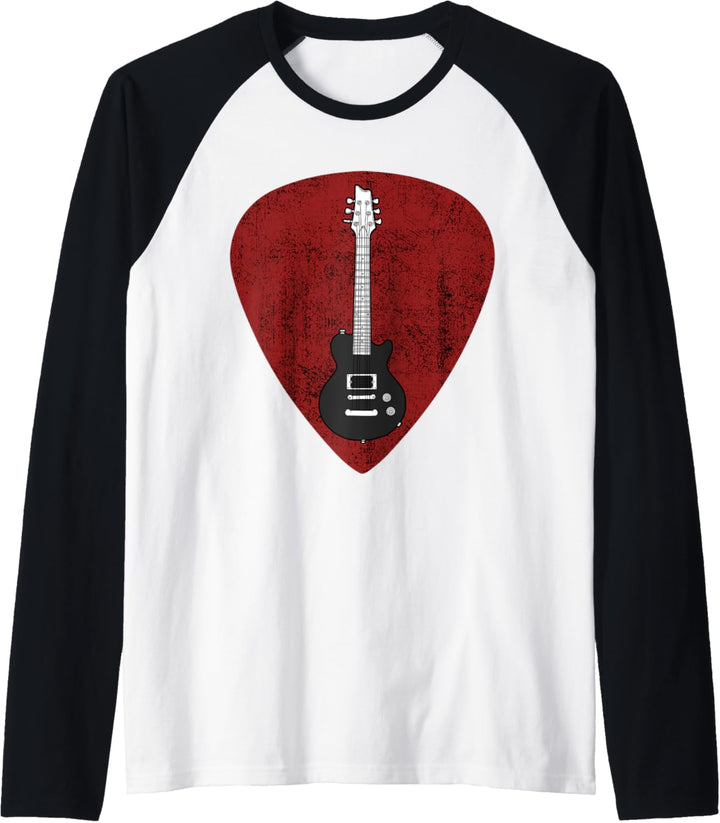 Electric Guitar E-Gitarre Pick Gitarrist Saiteninstrument Raglan