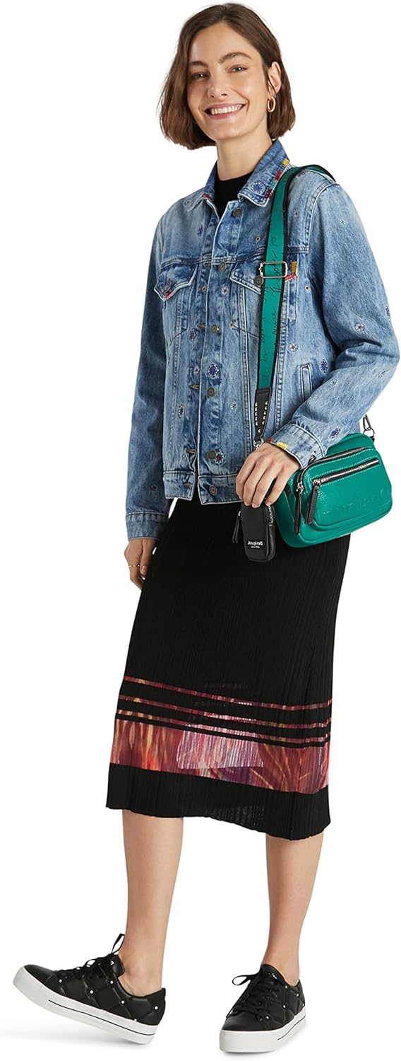 Desigual Damen Chaq_Julieta Denim Jacket XS Blau 5053, XS Blau 5053