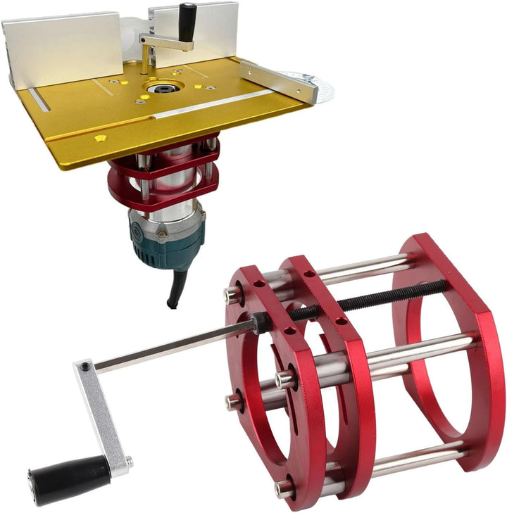 Router Lift Base für Oberfräsentisch Hubtisch 4 Backen Klemmung Frästisch Hubsystem Fräslift Base Hu