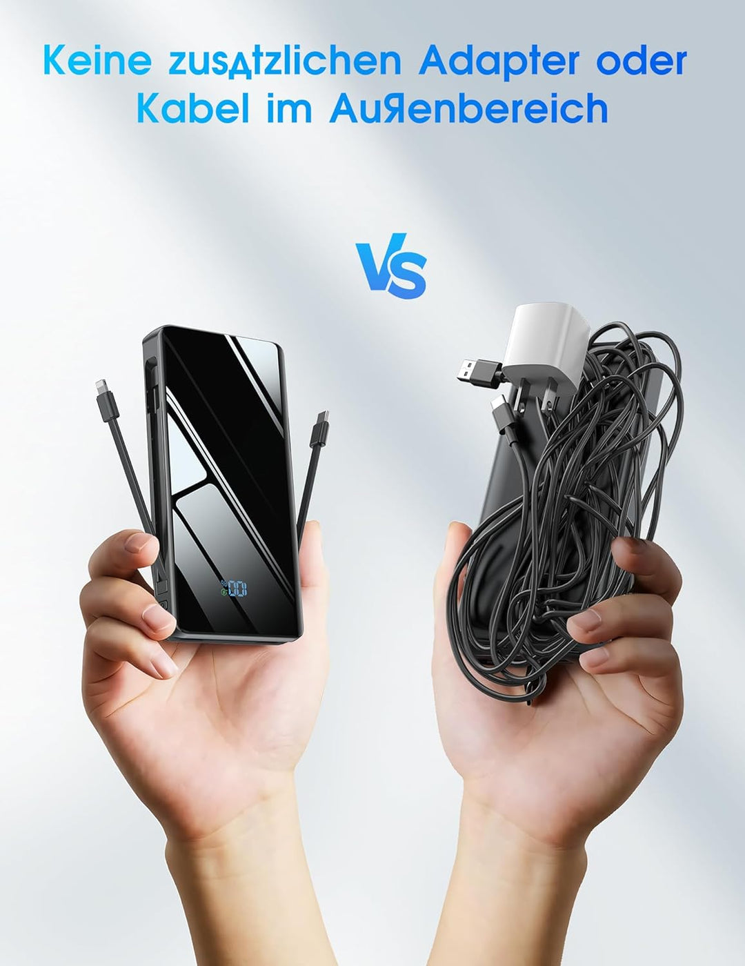 Powerbank 20000mAh Power Bank USB C 20W SCP 22.5W Portable Schnellladefunktion Tragbares Ladegerät m