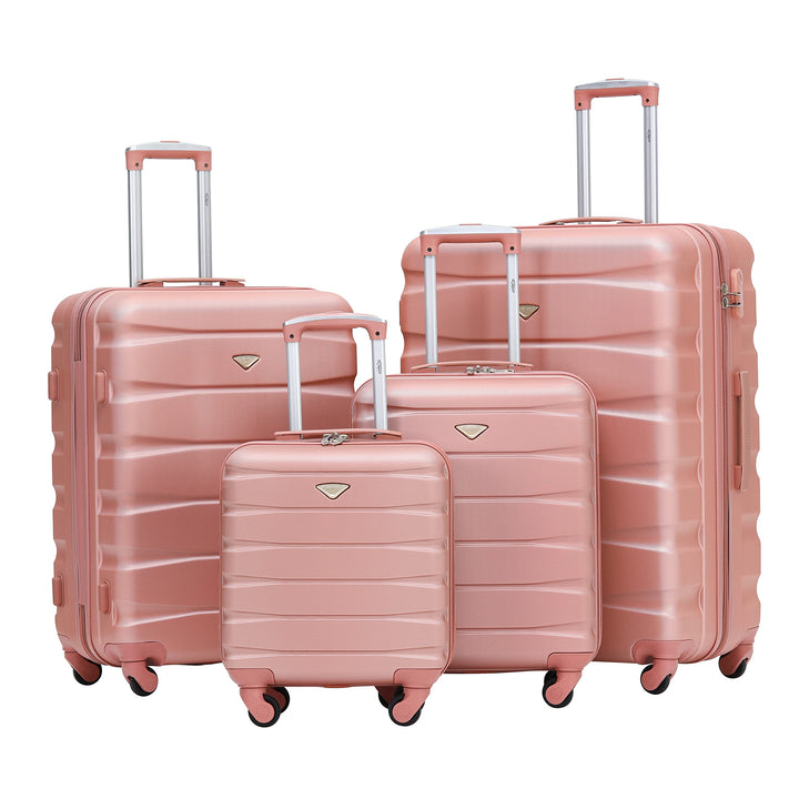 Flight Knight Koffer Leichter 4-Rad-ABS-Hartschalenkoffer Handgepack Zugelassen Fur Uber 100 Flugges