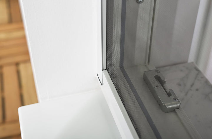 hecht international 100690501-VH Fliegengitter Fenster MASTER SLIM 80x100 cm in Weiss, 80 x 100 cm