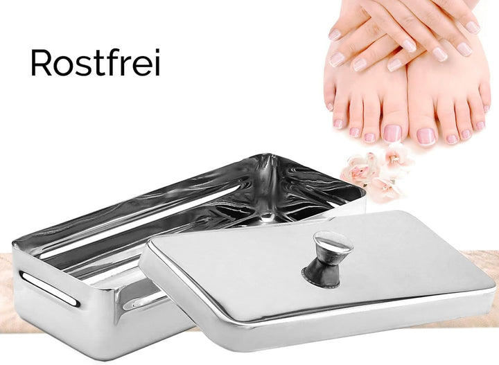 Wanne Schale Behälter mit Deckel Instrumentenwanne Edelstahl Rostfrei