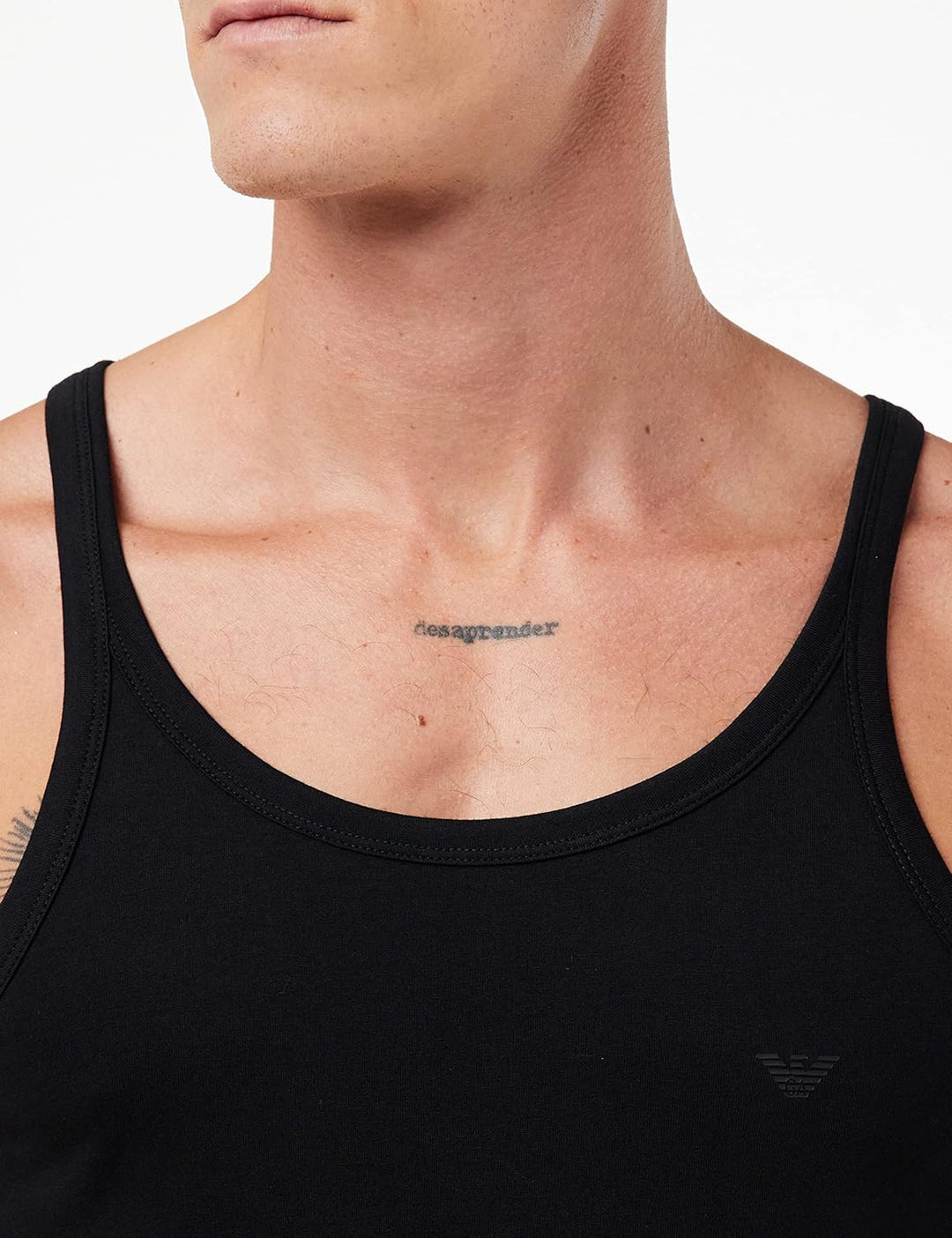 Emporio Armani Herren Schlafanzugoberteil (2er Pack), Schwarz, M S Black/Black, S Black/Black