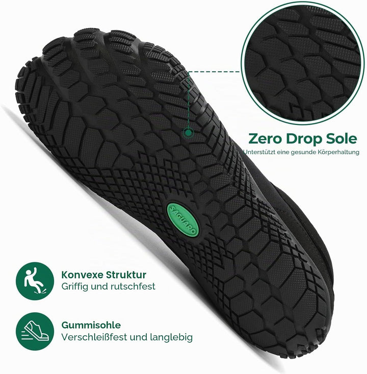 SAGUARO Herren Damen Barfussschuhe - Atmungsaktiv rutschfest Barfussschuhe - mit Breite Zehenbox und