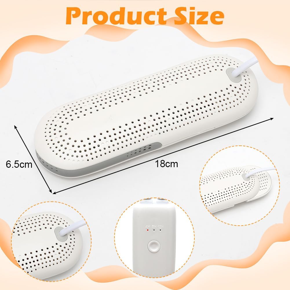 Schuhtrockner Elektrisch, Stiefeltrockner mit Timer-Funktion, Schuh-und Stiefelwärmer, 360° Schnellt