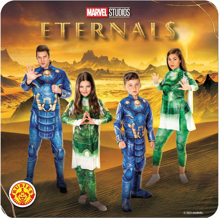 Rubie's offizielles Disney Marvel Eternals Sersi Deluxe Kinderkostüm, Grösse gross Alter 7-8, Weltta