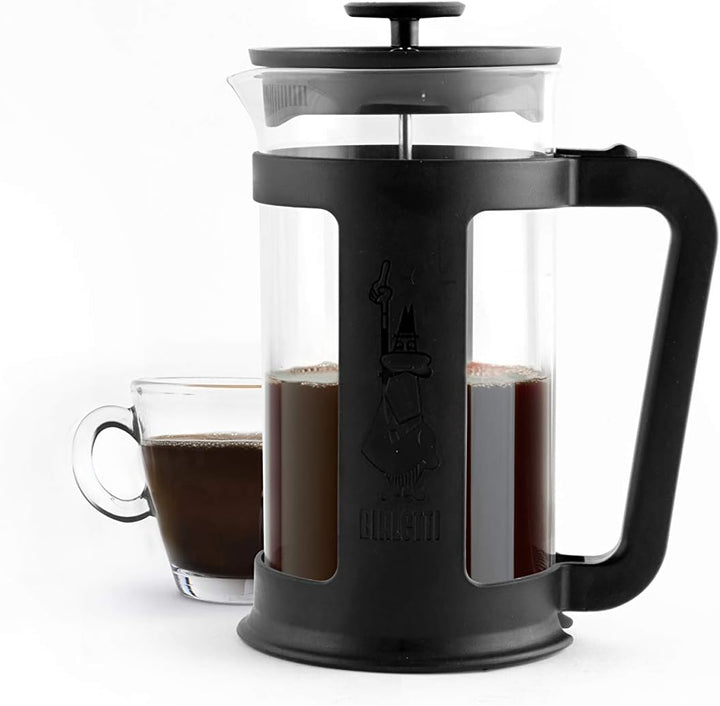 Bialetti French Press Smart Kaffeebereiter Schwarz One Size, 1,0 Liter, Schwarz