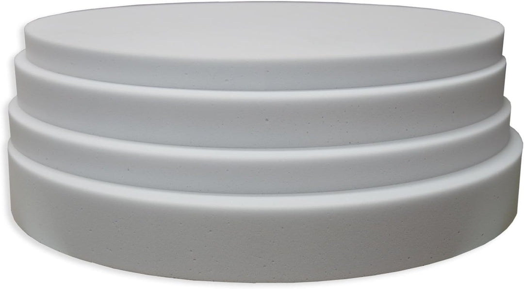 Manufactur Schaumstoffe Wegerich Kreis aus BASOTECT® weiss Ø 50cm x 6cm Ø 50 x 6cm, Ø 50 x 6cm
