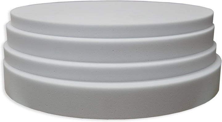 Manufactur Schaumstoffe Wegerich Kreis aus BASOTECT® weiss Ø 50cm x 6cm Ø 50 x 6cm, Ø 50 x 6cm