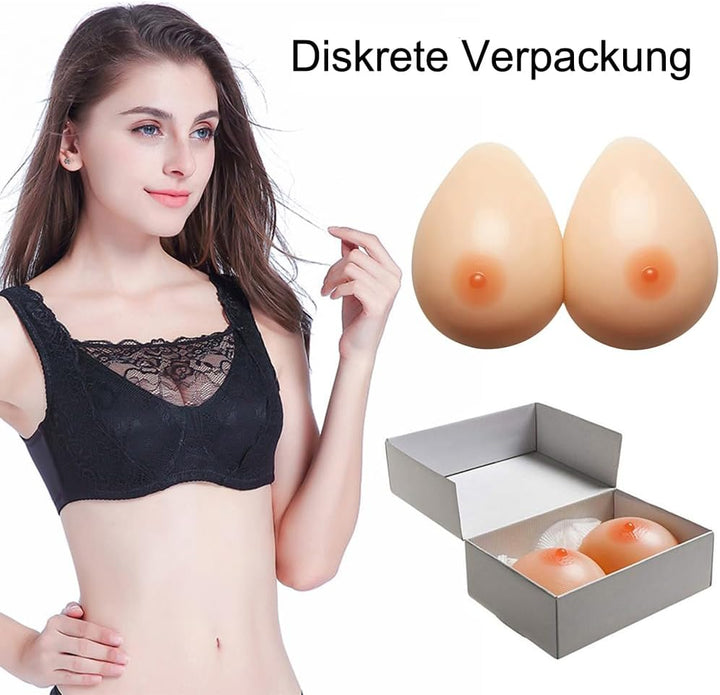 FESVINA Ein Paar Silikon Brust Formt Fake Boobs für Crossdresser Transgender Mastektomie Prothese Co
