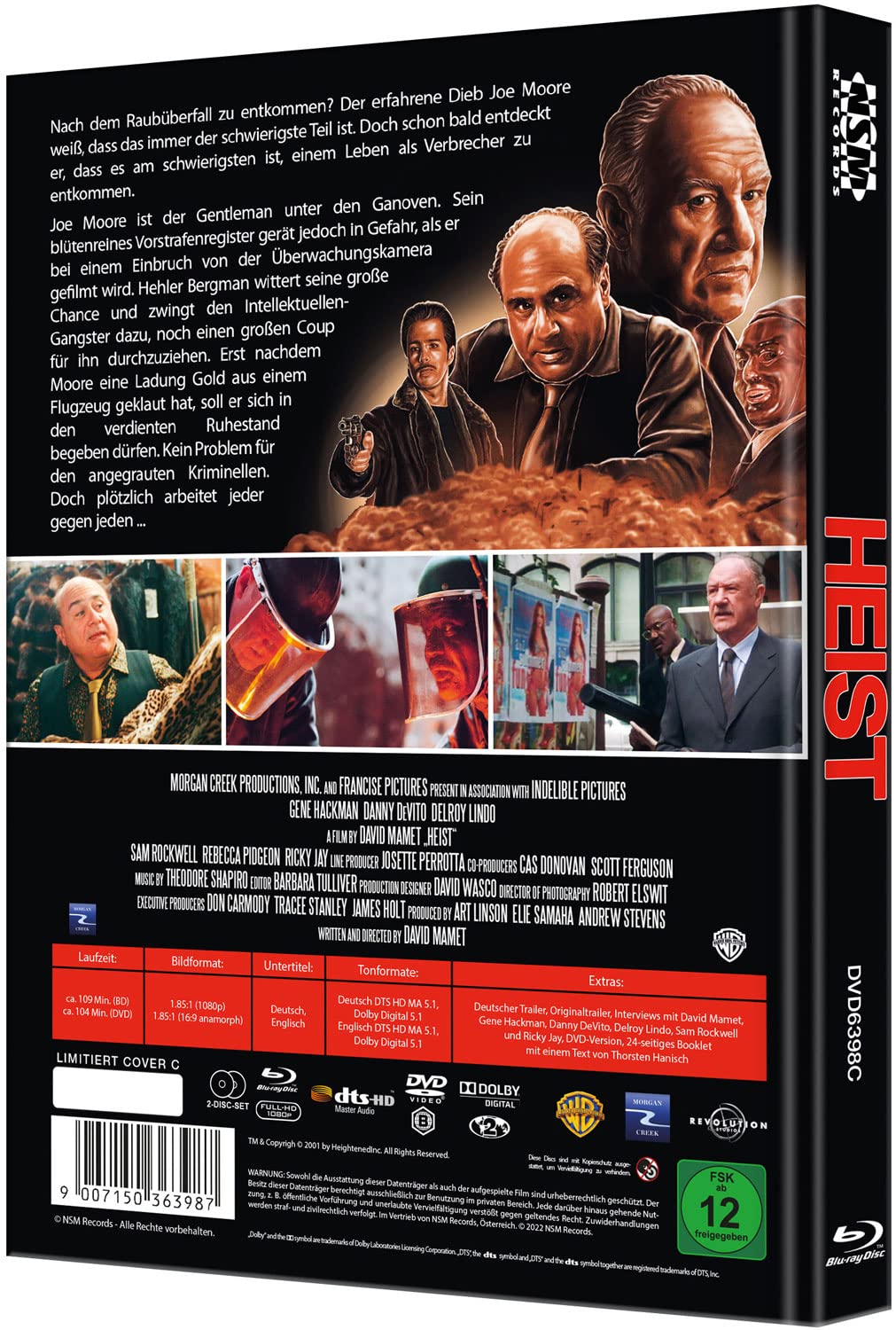 Heist - Der letzte Coup [Blu-Ray+DVD] - uncut - limitiertes Mediabook Cover C, Blu-ray