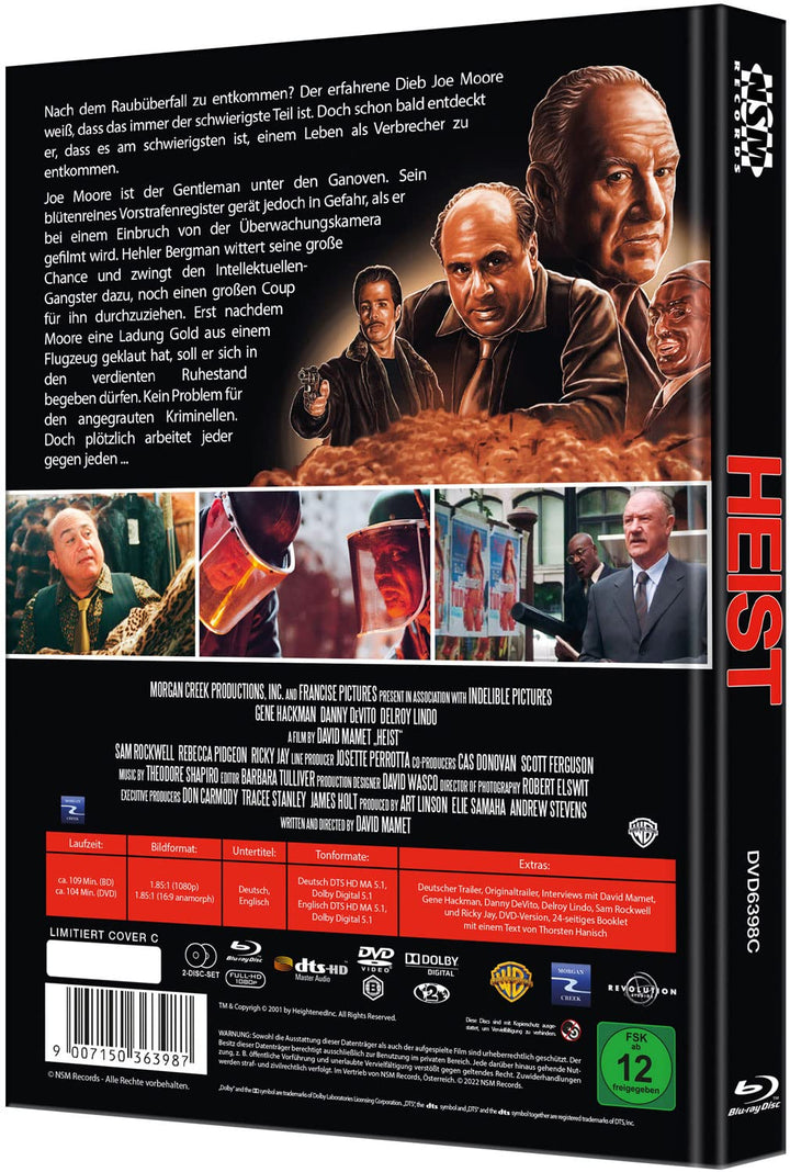 Heist - Der letzte Coup [Blu-Ray+DVD] - uncut - limitiertes Mediabook Cover C, Blu-ray
