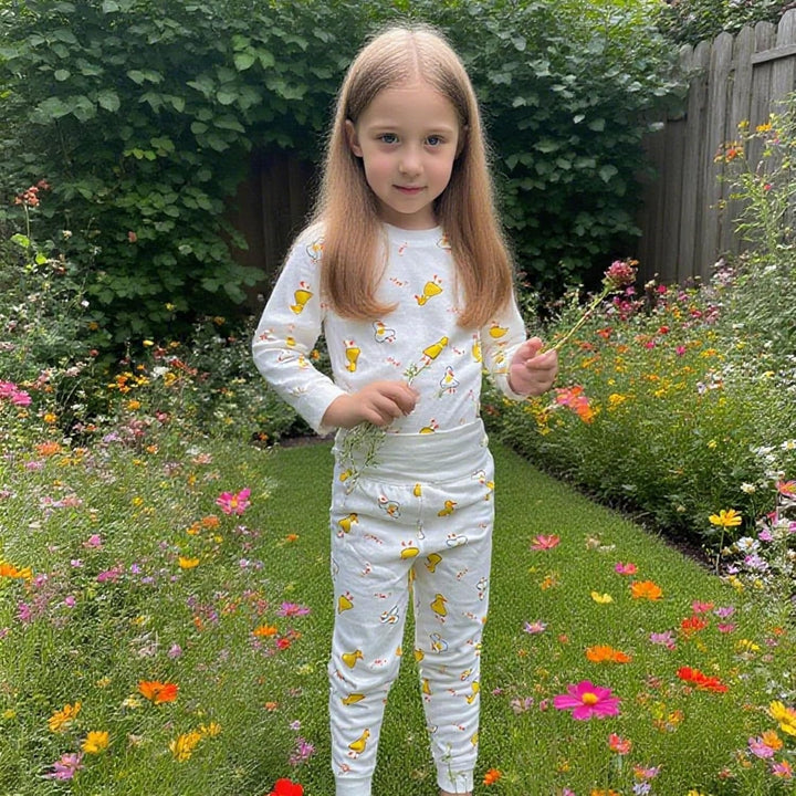 100% Baumwolle Baby Kinder Schlafanzüge Jungen Mädchen Pyjamas Set Langarm Nachtwäsche 1-2 Jahre Ent